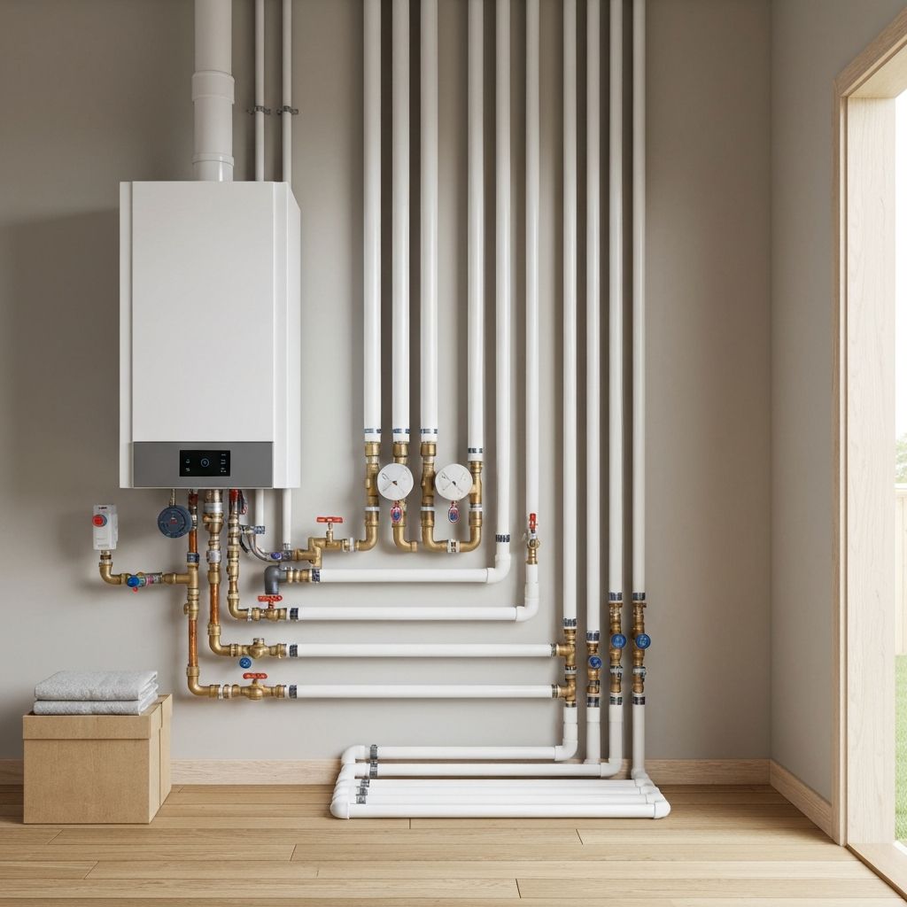 Professional boiler installation